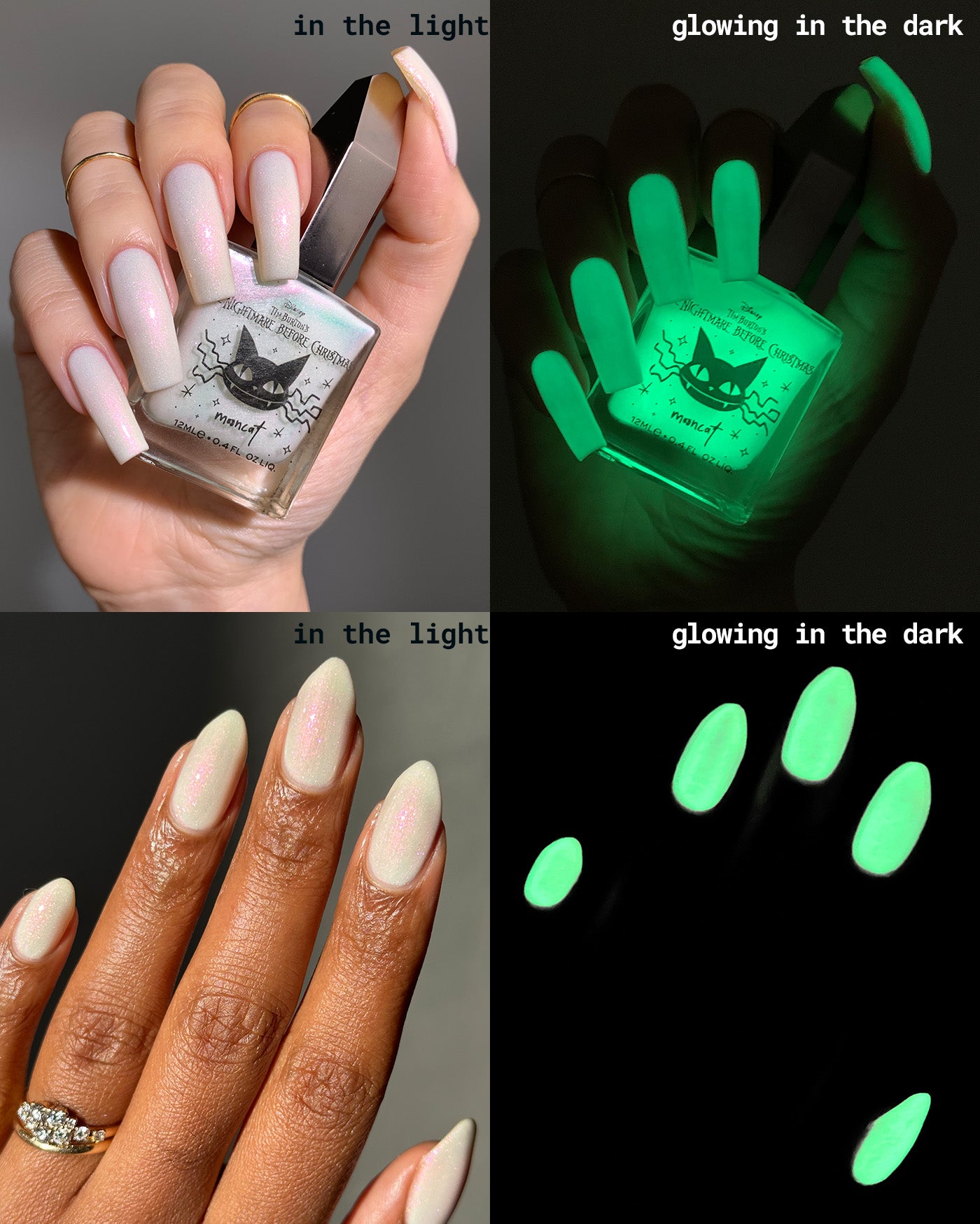 Glow in the dark 2024 nightmare before christmas nails