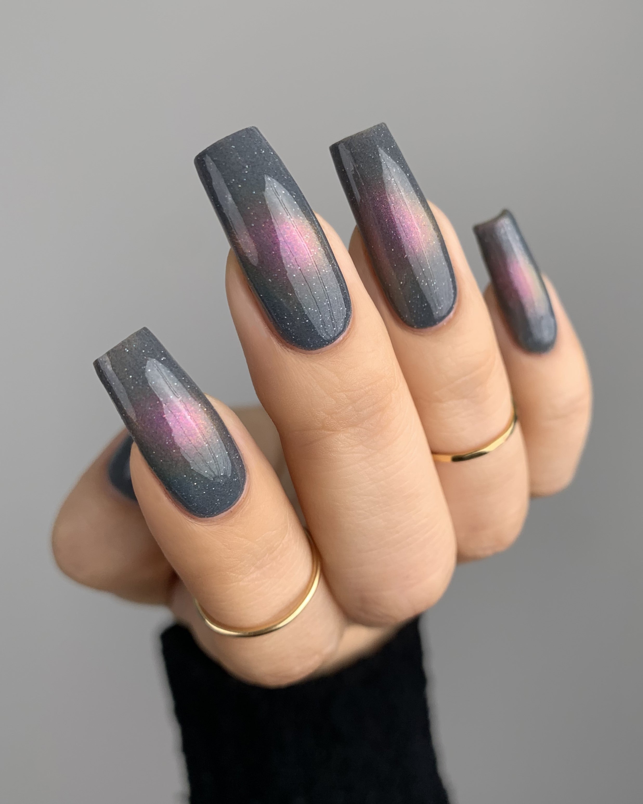 Popular Fall 2019 Nail Colors! | Pointy nails, Black ombre nails, Nails